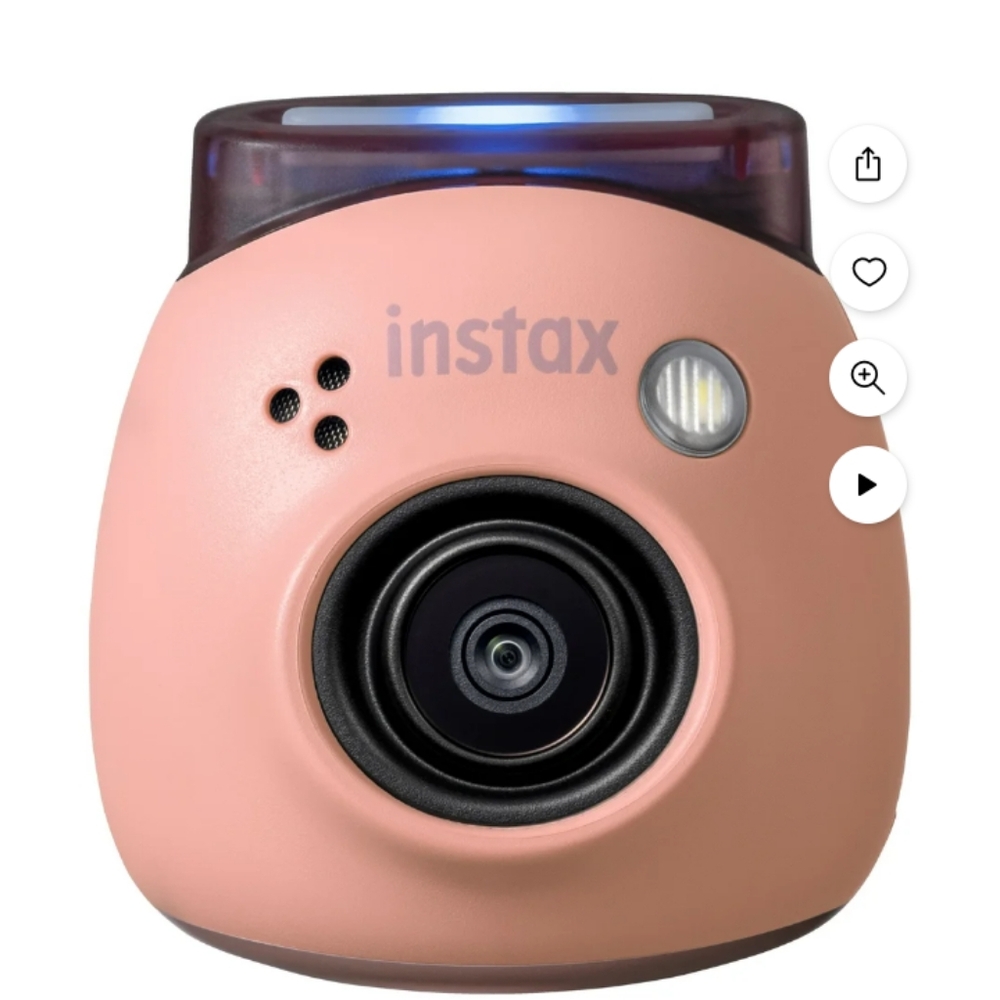 1 Fujifilm Pink PAL Camera & 1 White Instax Printer 3 Bundle